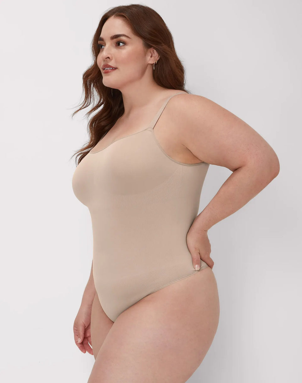 Maidenform Women's Nude Maidenform Seamless Thong Bodysuit