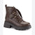 Sun + Stone Women's Brown Rickyy Combat Booties