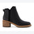 Toms Women's Black Leather Hailey Water Resistant Boots