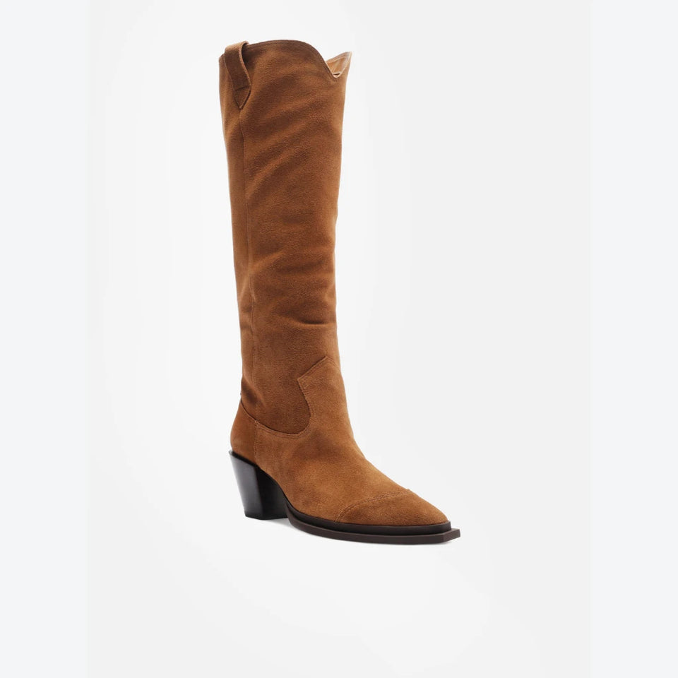 Arezzo Women's Camel Dakota Block Heel Low Boots