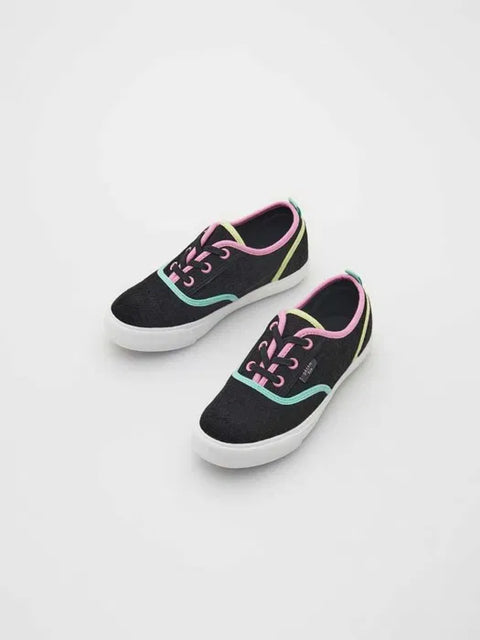 Reserved Women's Black Textile Sneakers | Reserved In Lebanon
