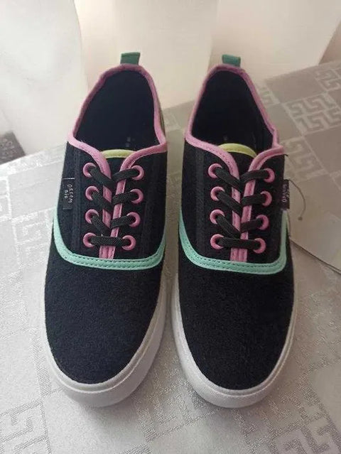 Reserved Women's Black Textile Sneakers | Reserved In Lebanon