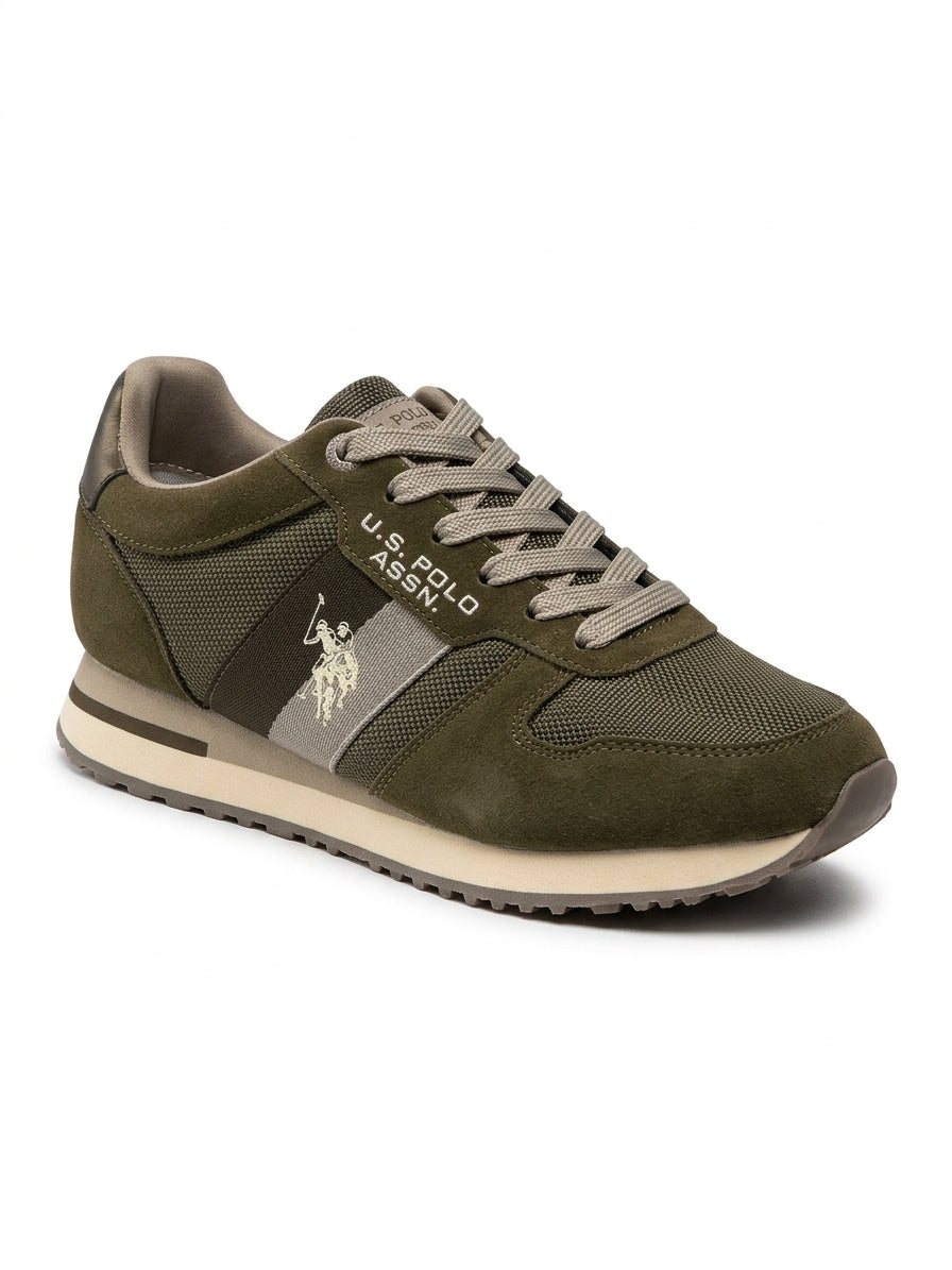U.S. Polo Assn. Men's Military Green Xirio Sneakers
