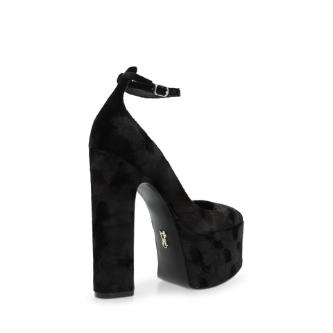 Steve Madden Women's Black Velvet Skyrise Heels | Steve Madden In Lebanon