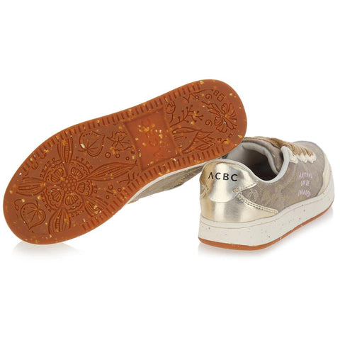 ACBC Women's Gold Eco-Friendly Material Sneakers | ACBC In Lebanon