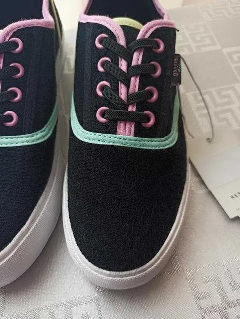 Reserved Women's Black Textile Sneakers | Reserved In Lebanon