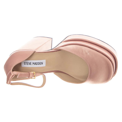 Steve Madden Women's Pink Charlize Blush Satin Sandals | Steve Madden in Lebanon