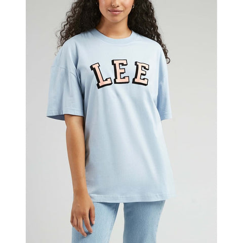Lee Women's Light Blue Relaxed T-Shirt | Lee In Lebanon