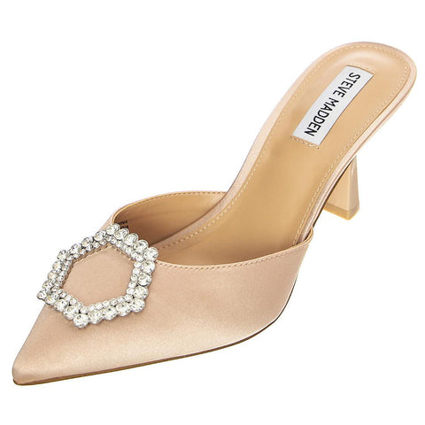 Steve Madden Women's Nude Satin Luxe City Heels | Steve Madden In Lebanon