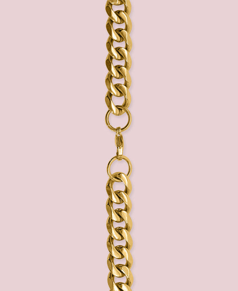 Oma The Label Women's 18K Gold Plated The Chunky Cuban Link Necklace | Oma The Label In Lebanon