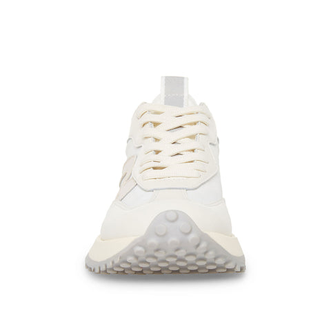 Steve Madden Women's White & Gray Campo Sneakers | Steve Madden In Lebanon