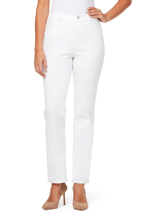 Gloria Vanderbilt Women's White Petite Amanda Straight-Leg Jeans | Gloria Vanderbilt In Lebanon