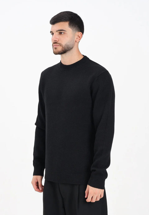 Selected Homme Men's Black Crew Neck Sweater| Selected Homme In Lebanon