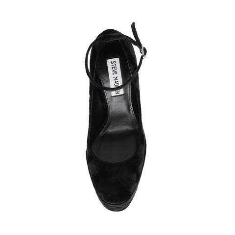 Steve Madden Women's Black Velvet Skyrise Heels | Steve Madden In Lebanon