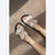 Straswans Women's Beige Buckle Detail Daily Comfort Patent Leather Slippers