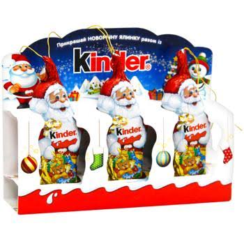 Kinder Chocolate Santa Figures 3 Packs 100g