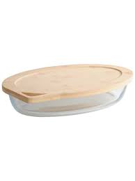 Kesper Glass Oven Serving Tray With Bamboo Lid | Kesper In Lebanon
