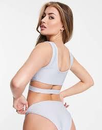 Asos Design  Women's Ice Blue Bikini Top ANF1334