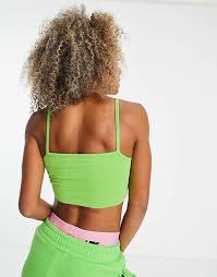 Collusion Women's Lime Green Blouse ANF863