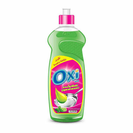Oxi Green Lemon Dishwashing Liquid 600ml
