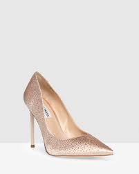 Steve Madden Women's Nude Satin Rhinestone Heels | Steve Madden In Lebanon