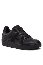 Trussardi Men's Black Lurel Cup Sneakers | Trussardi in Lebanon