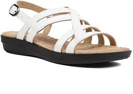 Comfort Wave Women's White  Lobo Wedge Sandal  |  Comfort Wave in Lebanon
