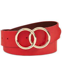 I.N.C. International Concepts Women's Red & Gold Double Circle Belt | I.N.C. International Concepts In Lebanon