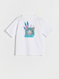 Reserved Boy's White Printed T Shirt | Reserved In Lebanon