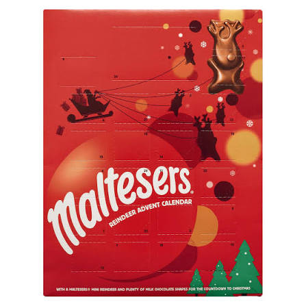 Maltesers Reindeer Advent Calendar with Plenty of Milk Chocolate 108g