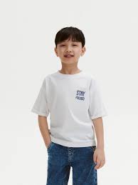 Reserved Boy's White Printed T Shirt | Reserved In Lebanon