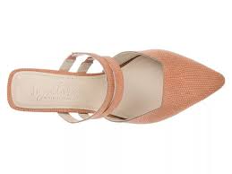 Journee Signature Women's Blush  Kaitlynn Pointed Closed Toe Block Heel Pumps  |  Journee Signature in Lebanon