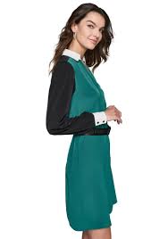 Karl Lagerfeld Women Teal & Black  Shirt Dress | Karl Lagerfeld in Lebanon