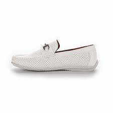 Aston Marc Men's White Walk Faux Leather Slip-On Loafers | Aston Marc in Lebanon