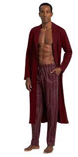 Hanro Men's Burgundy Robe ABF505(od36)