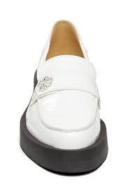 Steve Madden Women's White Loafer shoes with solid Heel Meggie| Steve Madden in Lebanon