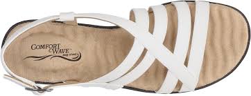 Comfort Wave Women's White  Lobo Wedge Sandal  |  Comfort Wave in Lebanon