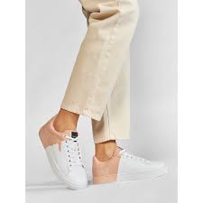 Trussardi Women's White-Rose Derek Sneakers | Trussardi in Lebanon