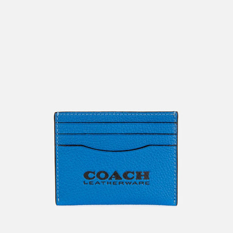 COACH Mens Flat Card Case Blue Fin OS abb160(lr87)