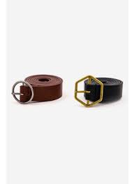 ASOS Design Women's 2 Pack Hexagon & Circle Buckle Belts | ASOS Design In Lebanon