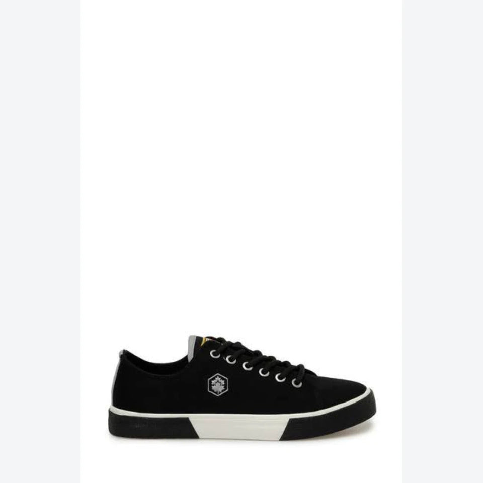 Lumberjack Women's Black Low-Top Canvas Casual Sneakers