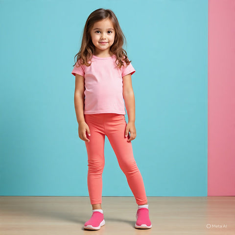 Cat & Jack Girl's Coral Solid Leggings | Cat & Jack In Lebanon