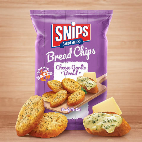 Snips Bread Chips Cheese Garlic Bread 90g