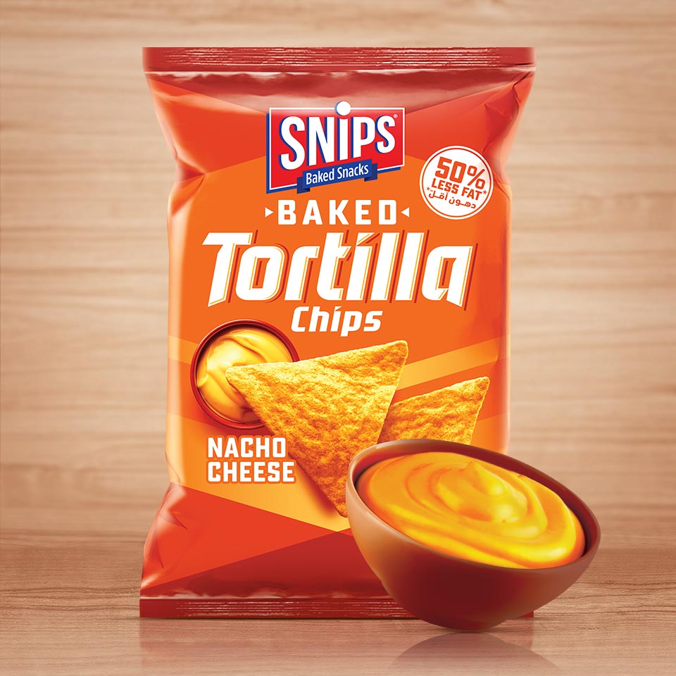 Snips Baked Tortilla Chips Nacho Cheese 100g | Snips In Lebanon