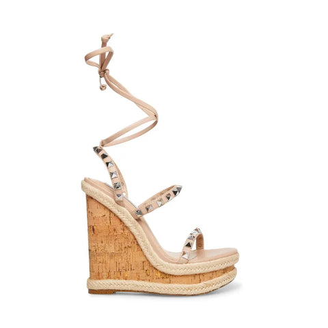 Steve Madden Women's Beige Synthetic Tinsley Heeled Sandal |Steve Madden In Lebanon