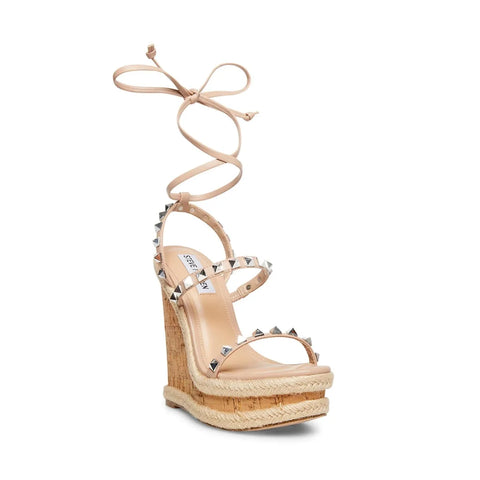 Steve Madden Women's Beige Synthetic Tinsley Heeled Sandal |Steve Madden In Lebanon