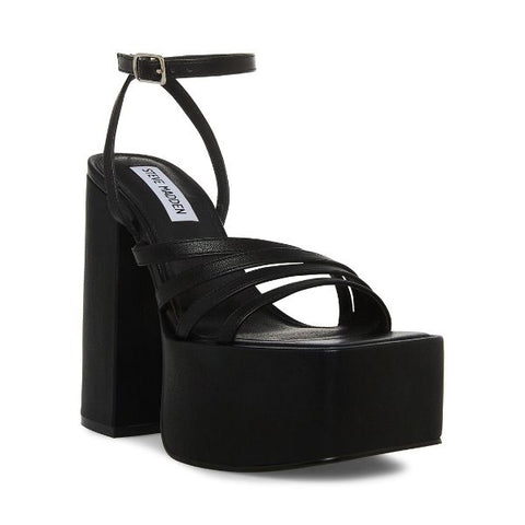 Steve Madden Women's Black Thorne Heeled Sandal | Steve Madden In Lebanon