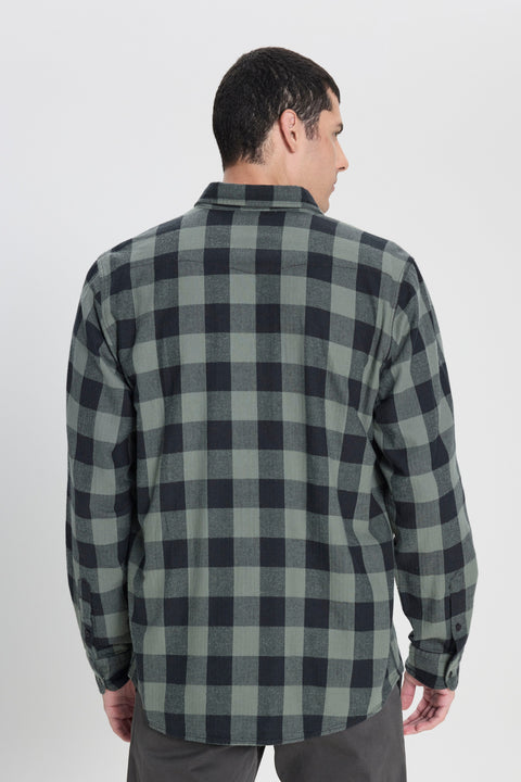 Lee Men's Light & Dark Green Checkered Shirt | Lee In Lebanon