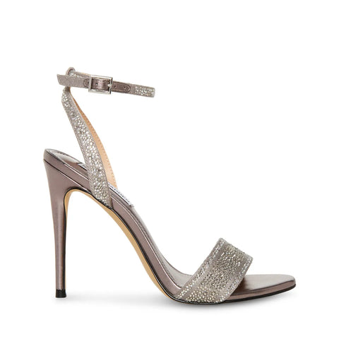 Steve Madden Women's Silver Metallic Knockout Sandals | Steve Madden In Lebanon