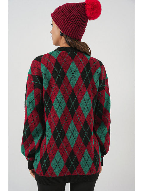 Big Dart Women's Multicolor Knitted Mock Neck Sweater | Big Dart In Lebanon